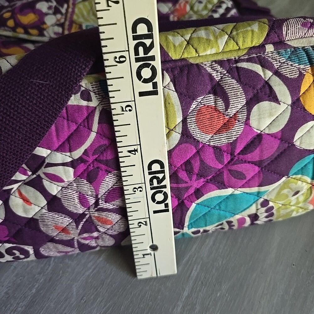 VERA BRADLEY Diaper Baby Bag w/Changing Pad Travel Duffle Purple Plum Crazy - Picture 15 of 15